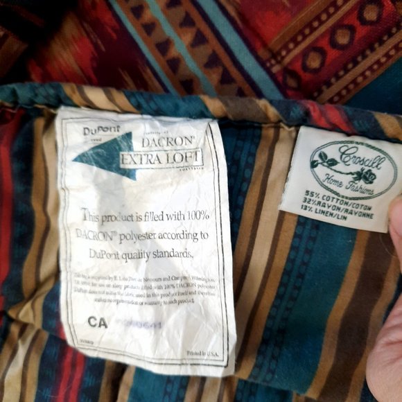 Croscill Home Fashions Cheyenne TWIN comforter blanket 2 shams southwest Aztec - Picture 8 of 11